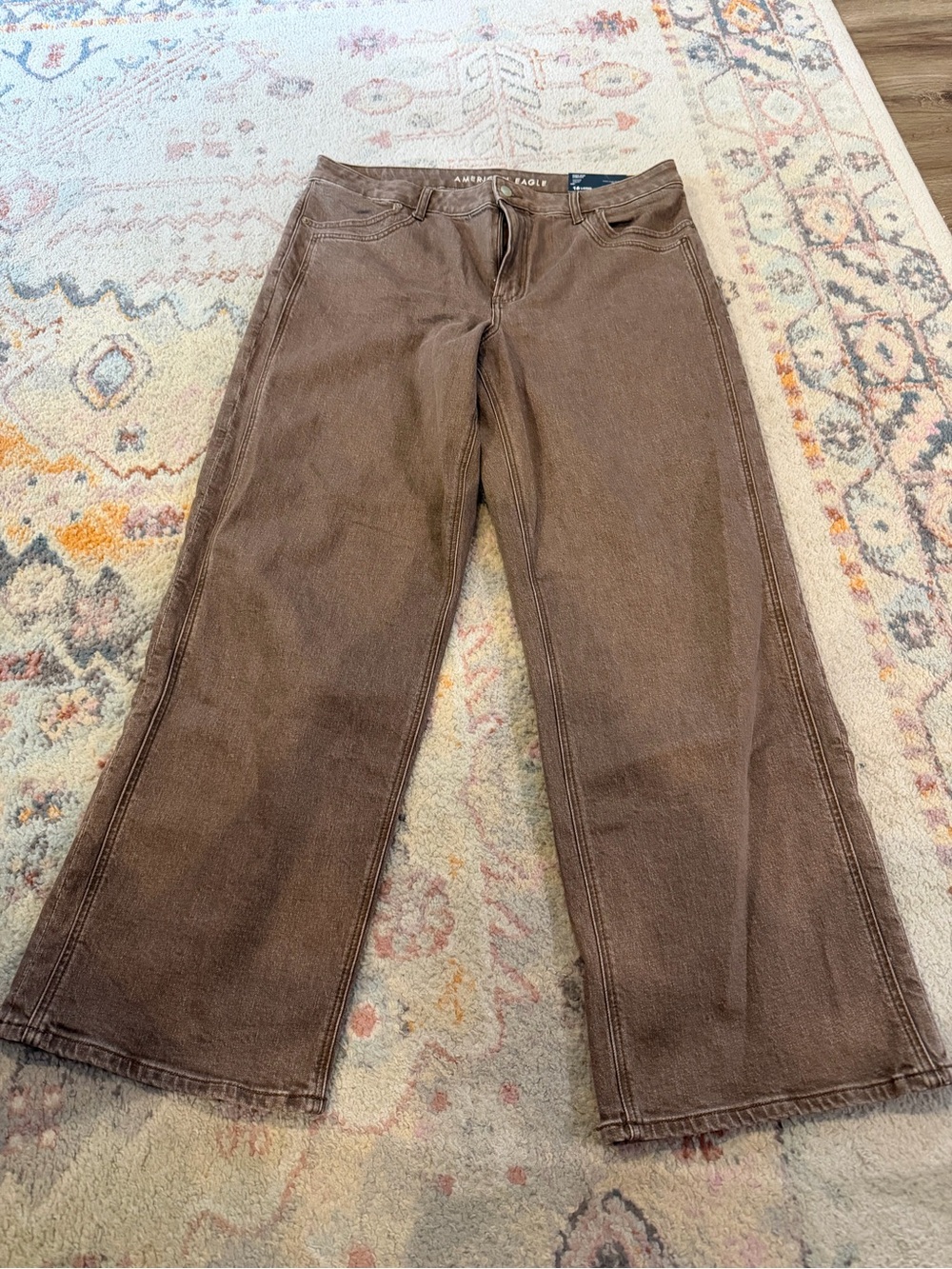 American Eagle Outfitters Women's Stovepipe Jeans - Brown